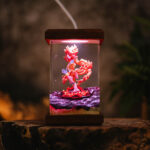 Handmade Infernape Resin Lamp featuring intricate design and vibrant colors, perfect for Pokémon fans and collectors.