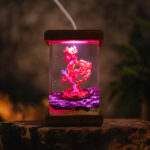 Handmade Infernape Resin Lamp featuring intricate design and vibrant colors, perfect for Pokémon fans and collectors.