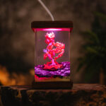 Handmade Infernape Resin Lamp featuring intricate design and vibrant colors, perfect for Pokémon fans and collectors.