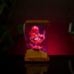 Handmade Infernape Resin Lamp featuring intricate design and vibrant colors, perfect for Pokémon fans and collectors.